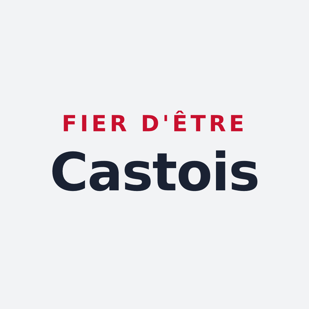 Poster « Fier d'être Castois » — design pour Cast