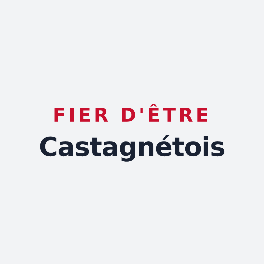 Poster « Fier d'être Castagnétois » — design pour Castagnède
