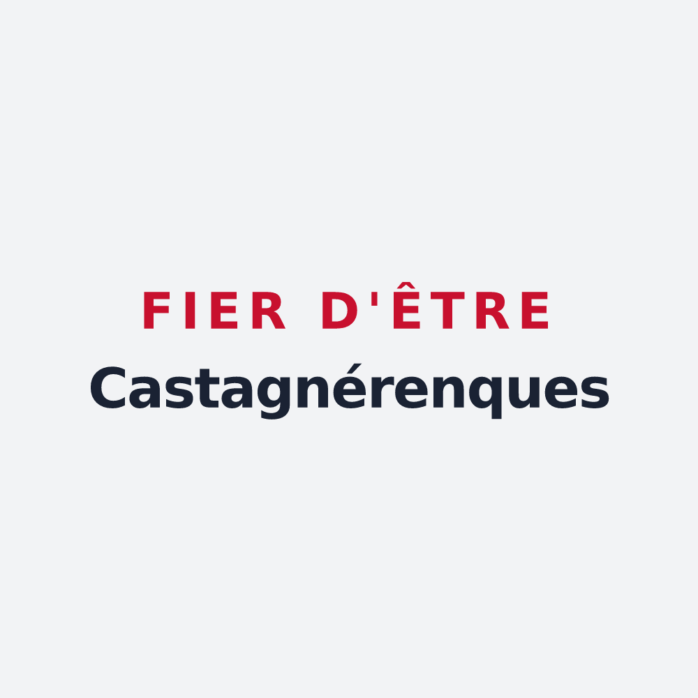 Poster « Fier d'être Castagnérenques » — design pour Castagniers