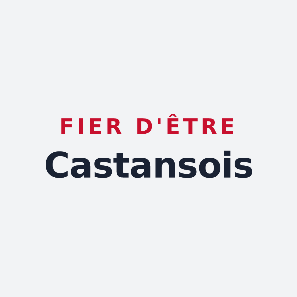Poster « Fier d'être Castansois » — design pour Castans