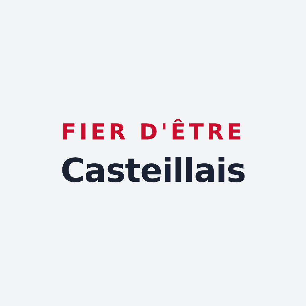 Poster « Fier d'être Casteillais » — design pour Casteil