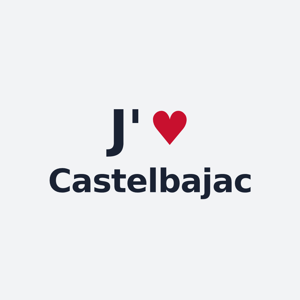 Poster personnalisé Castelbajac — design J'aime Castelbajac