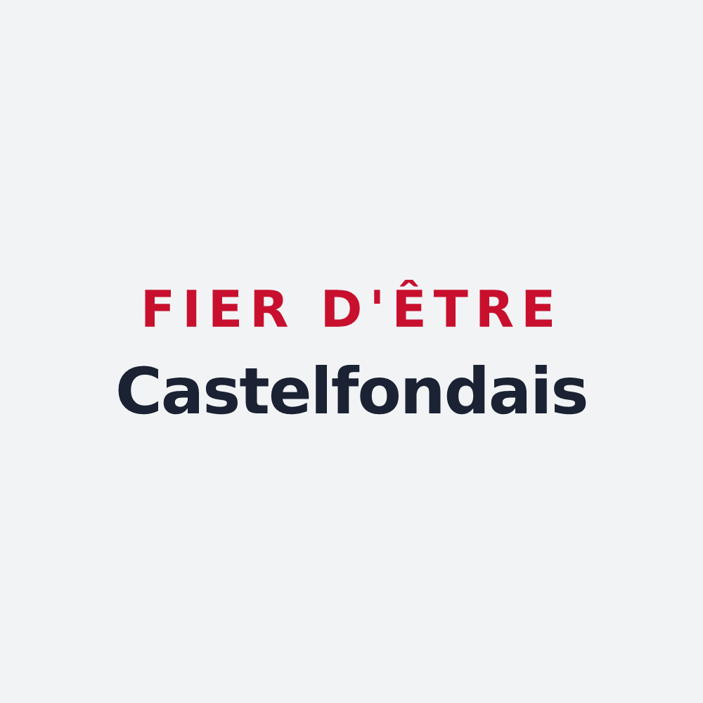 Poster « Fier d'être Castelfondais » — design pour Castelculier