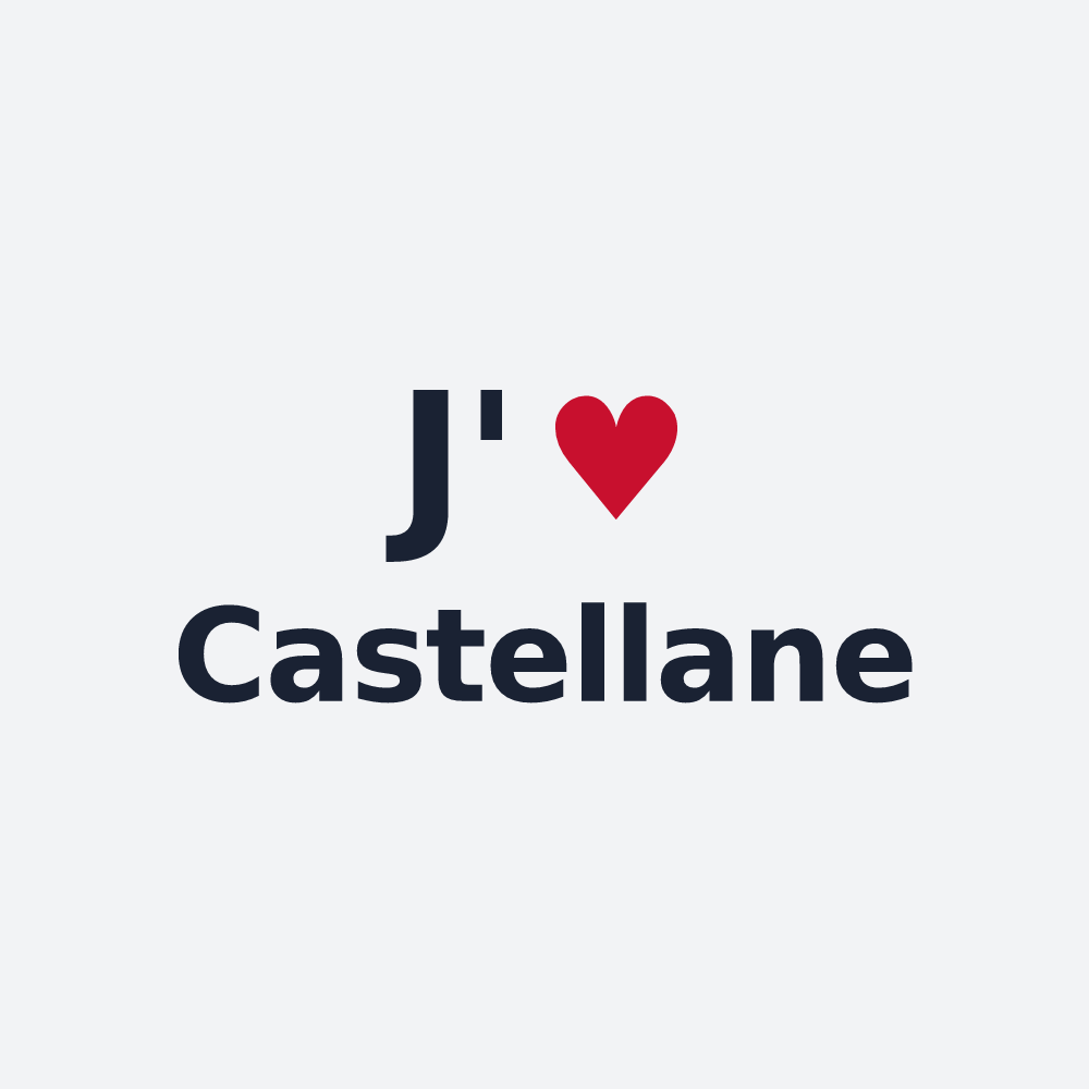 Poster personnalisé Castellane — design J'aime Castellane