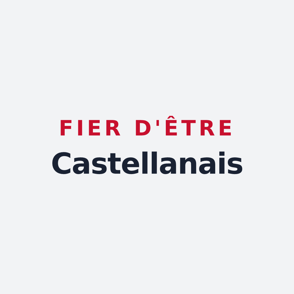 Poster « Fier d'être Castellanais » — design pour Castellane