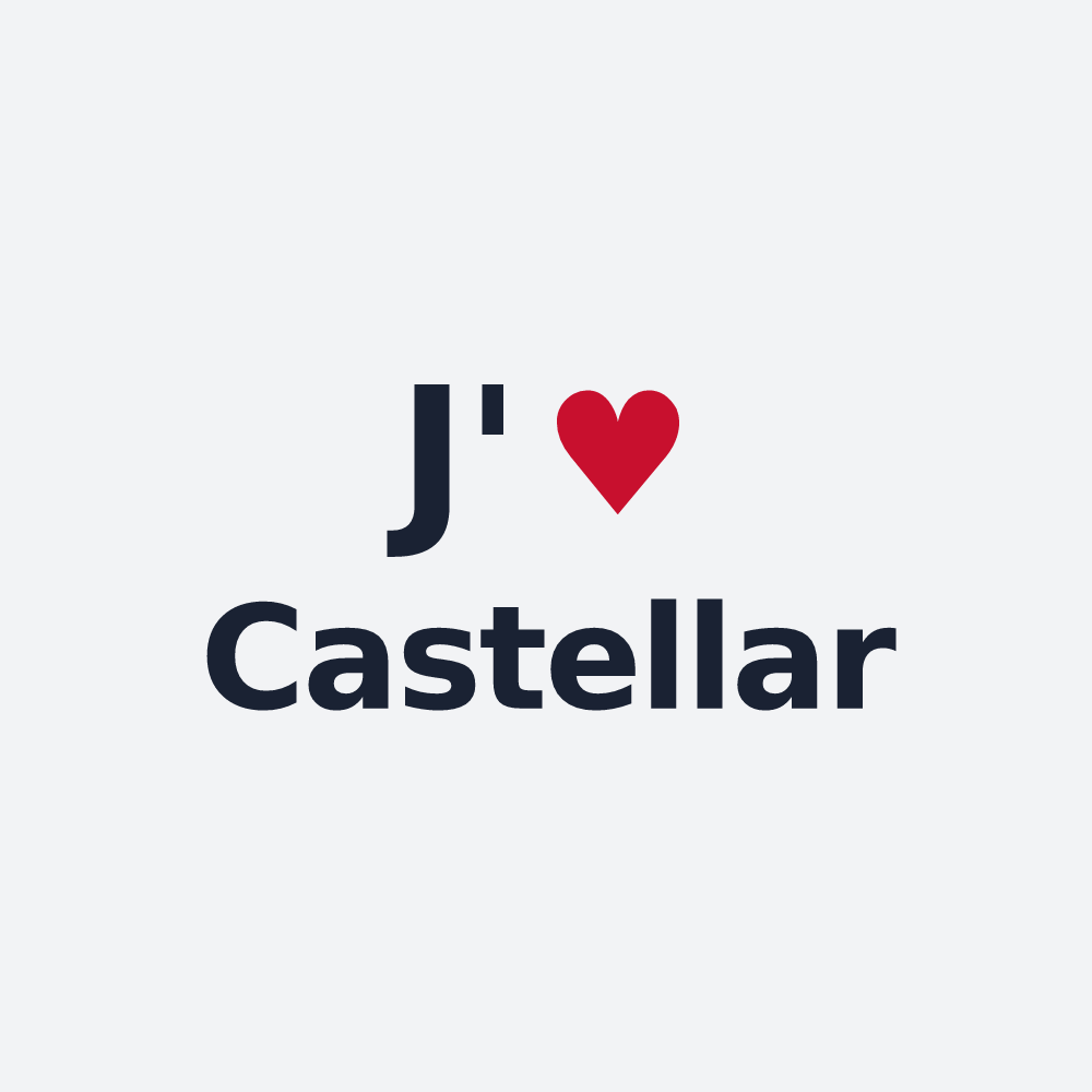 Poster personnalisé Castellar — design J'aime Castellar