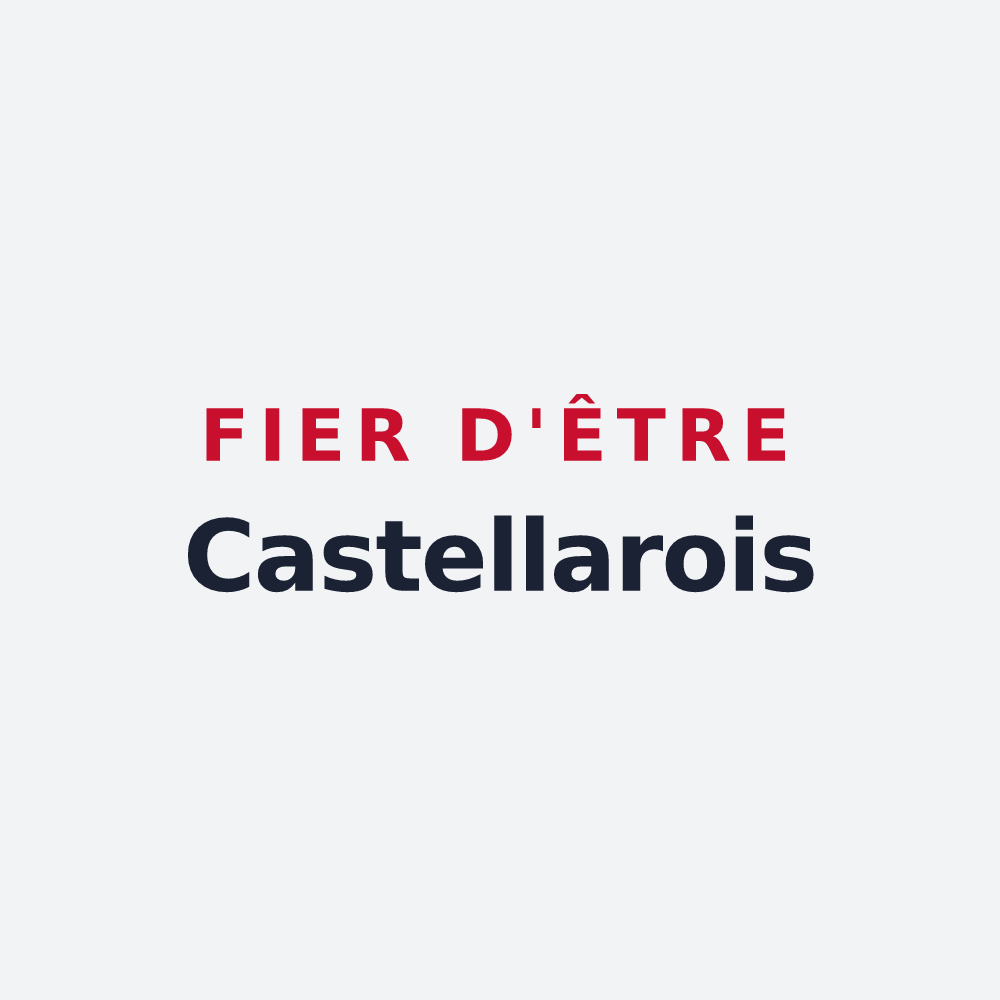 Poster « Fier d'être Castellarois » — design pour Castellar