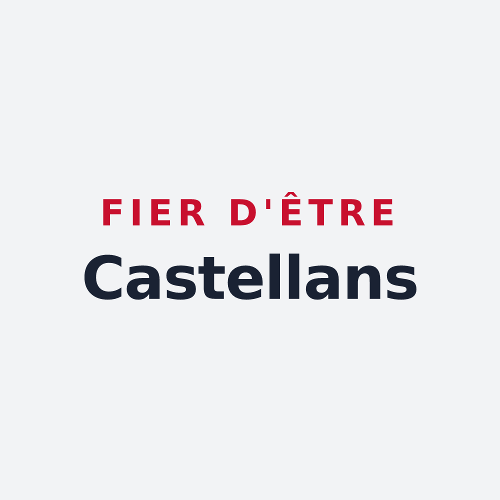 Poster « Fier d'être Castellans » — design pour Castellet-en-Luberon