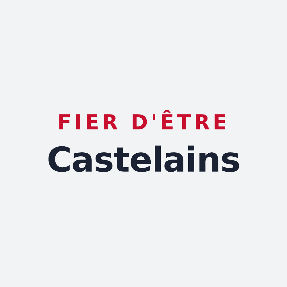 Poster « Fier d'être Castelains » — design pour Castellet-lès-Sausses