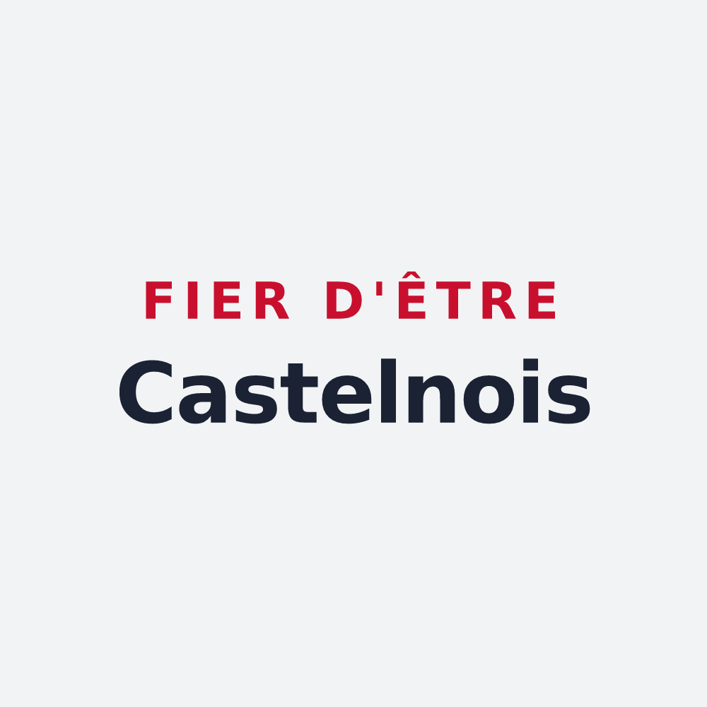 Poster « Fier d'être Castelnois » — design pour Castelnau-d'Arbieu