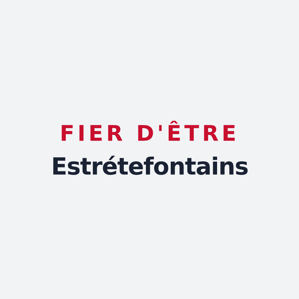 Poster « Fier d'être Estrétefontains » — design pour Castelnau-d'Estrétefonds