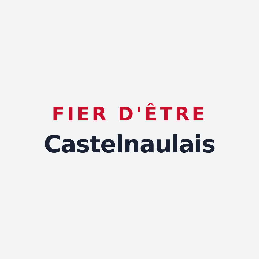 Poster « Fier d'être Castelnaulais » — design pour Castelnau-de-Guers