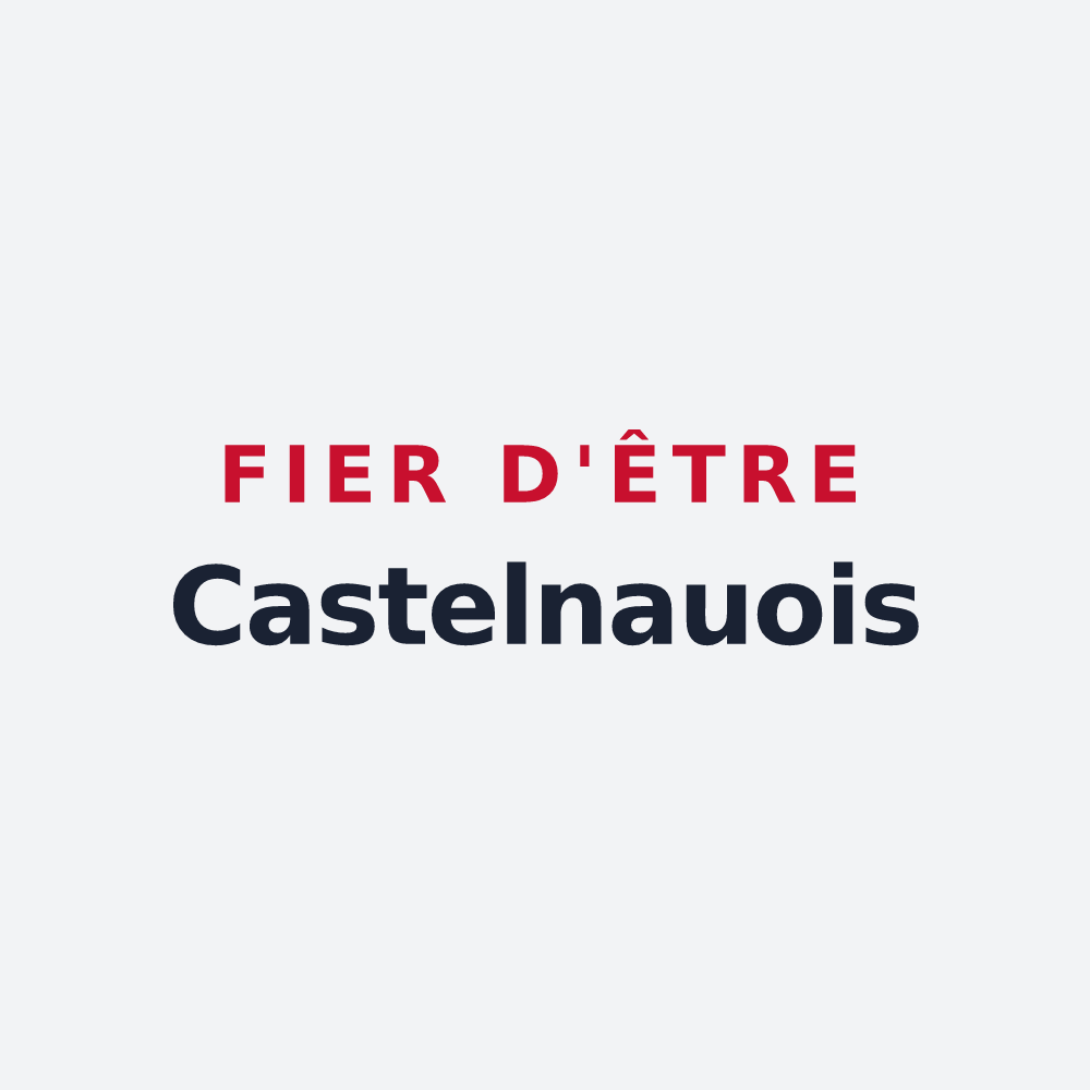 Poster « Fier d'être Castelnauois » — design pour Castelnau-de-Mandailles