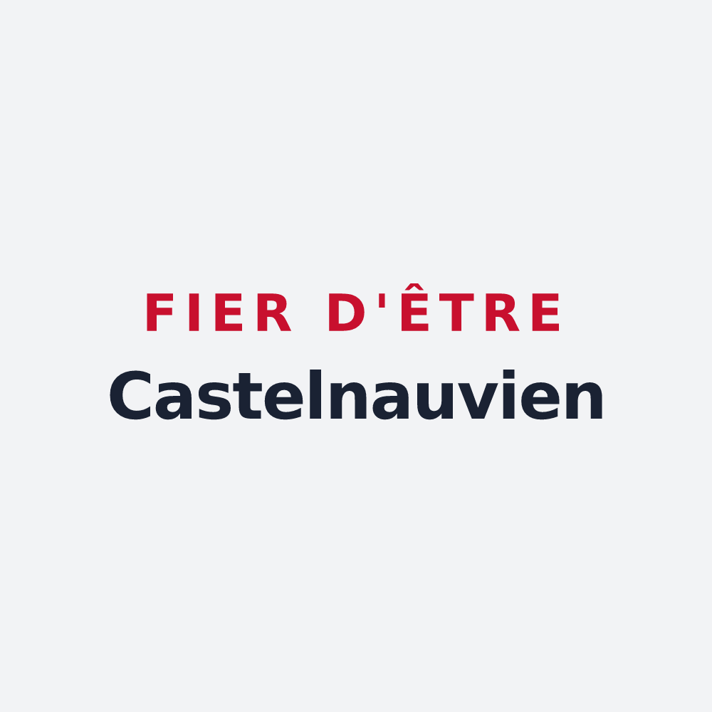 Poster « Fier d'être Castelnauvien » — design pour Castelnau-le-Lez