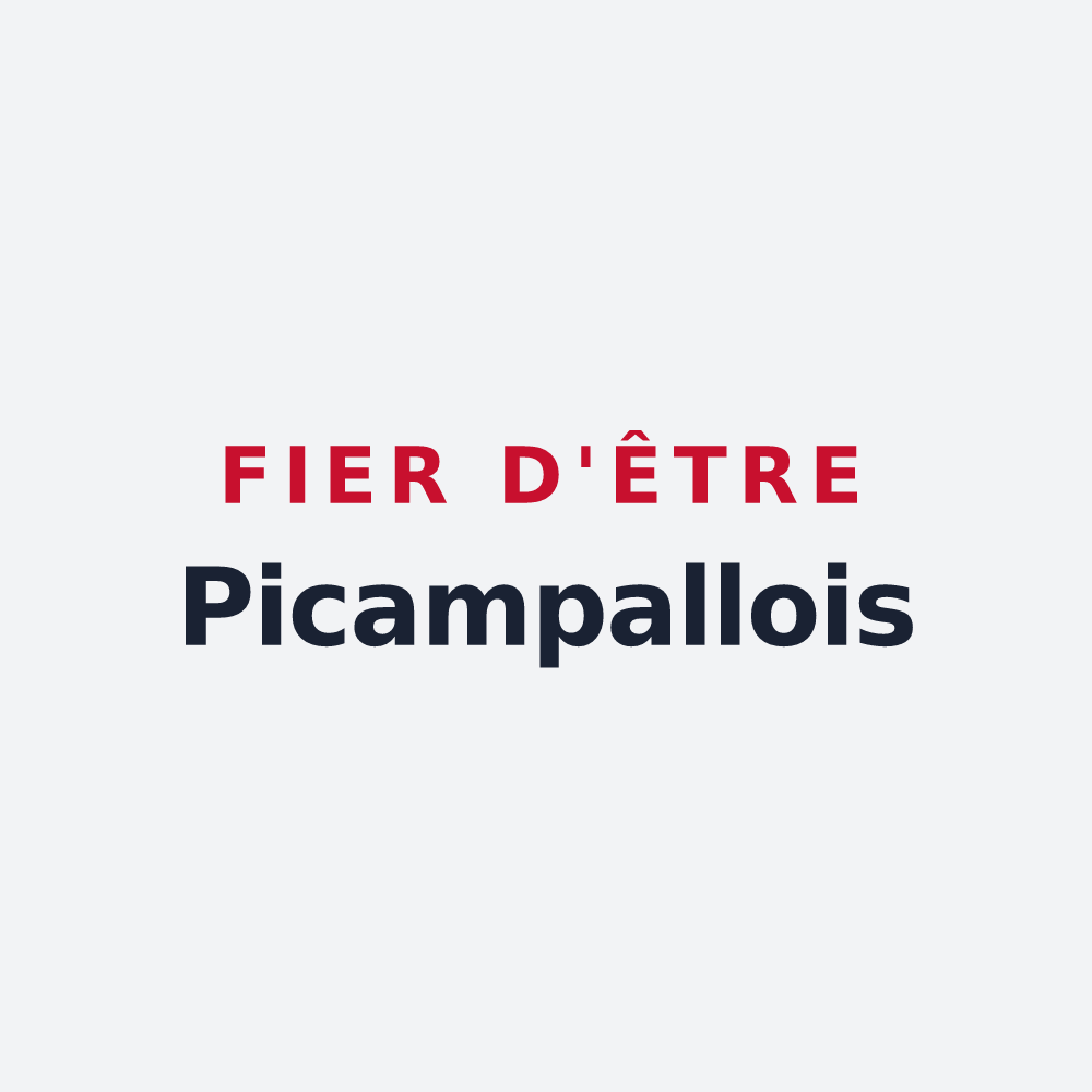 Poster « Fier d'être Picampallois » — design pour Castelnau-Picampeau