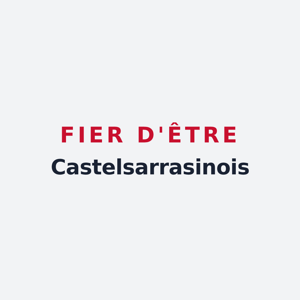 Poster « Fier d'être Castelsarrasinois » — design pour Castelsarrasin