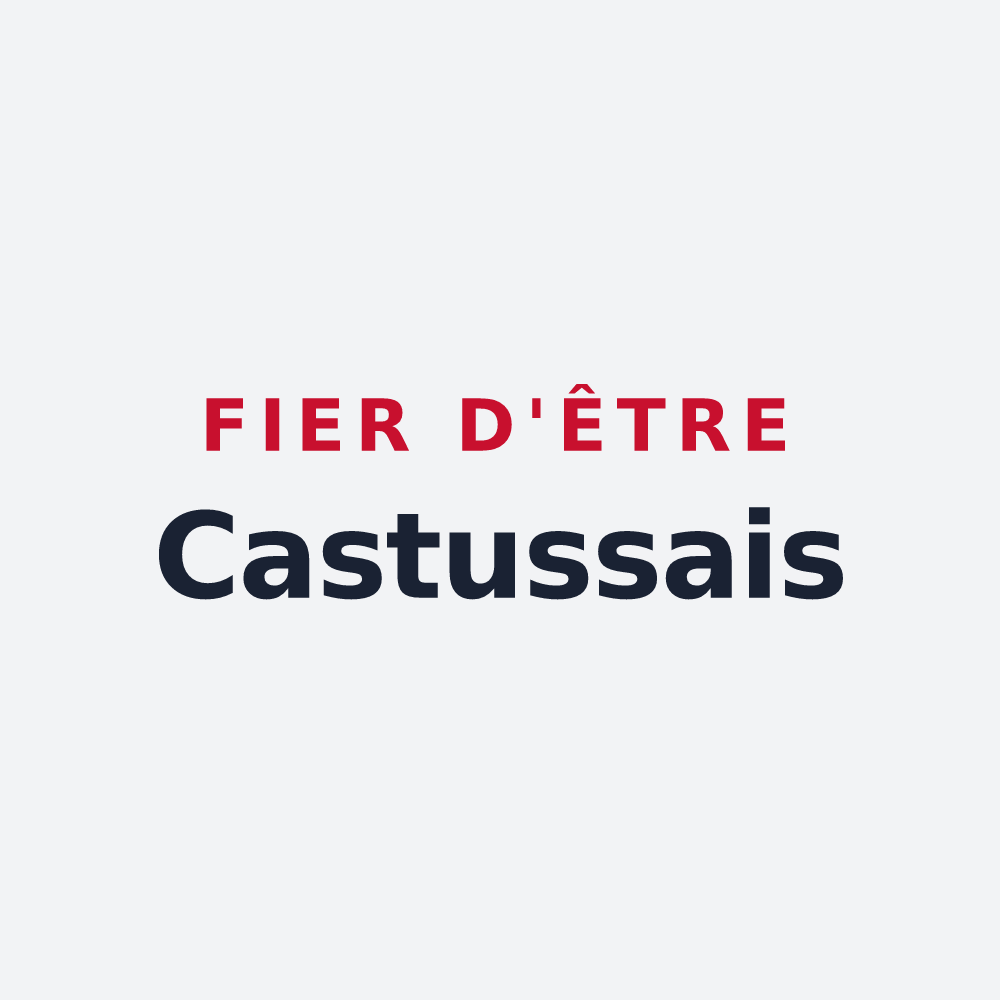 Poster « Fier d'être Castussais » — design pour Castéra-Lanusse