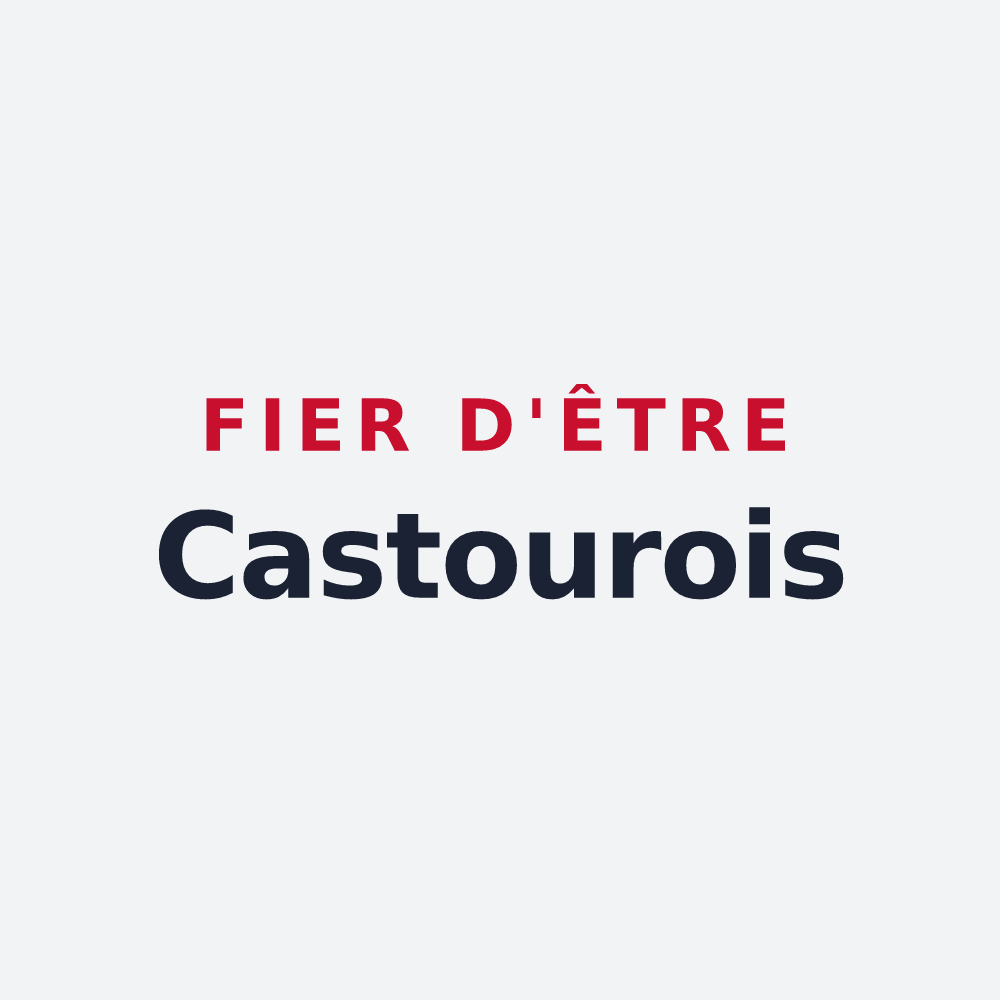 Poster « Fier d'être Castourois » — design pour Castéra-Lectourois