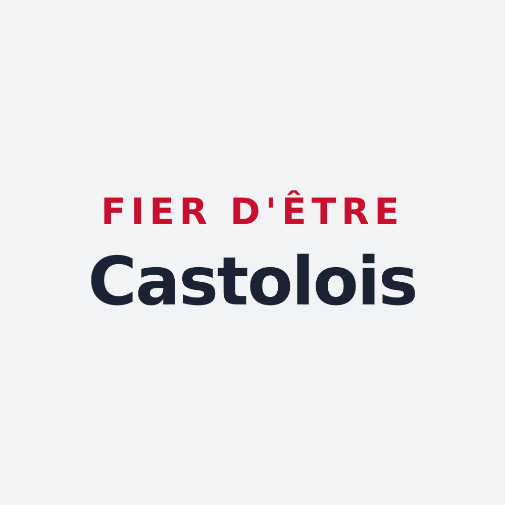 Poster « Fier d'être Castolois » — design pour Castéra-Vignoles
