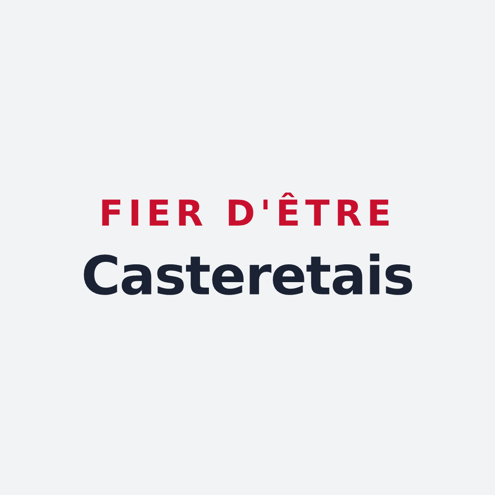 Poster « Fier d'être Casteretais » — design pour Casterets