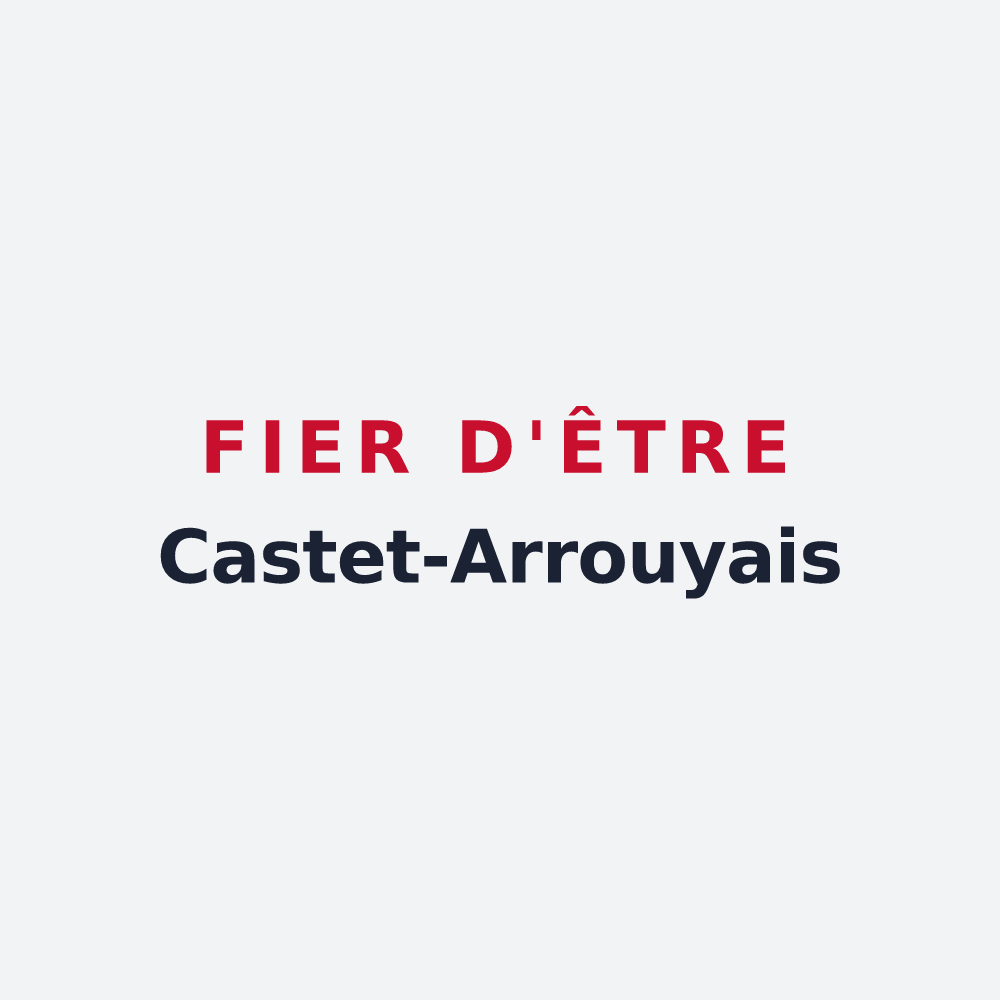Poster « Fier d'être Castet-Arrouyais » — design pour Castet-Arrouy