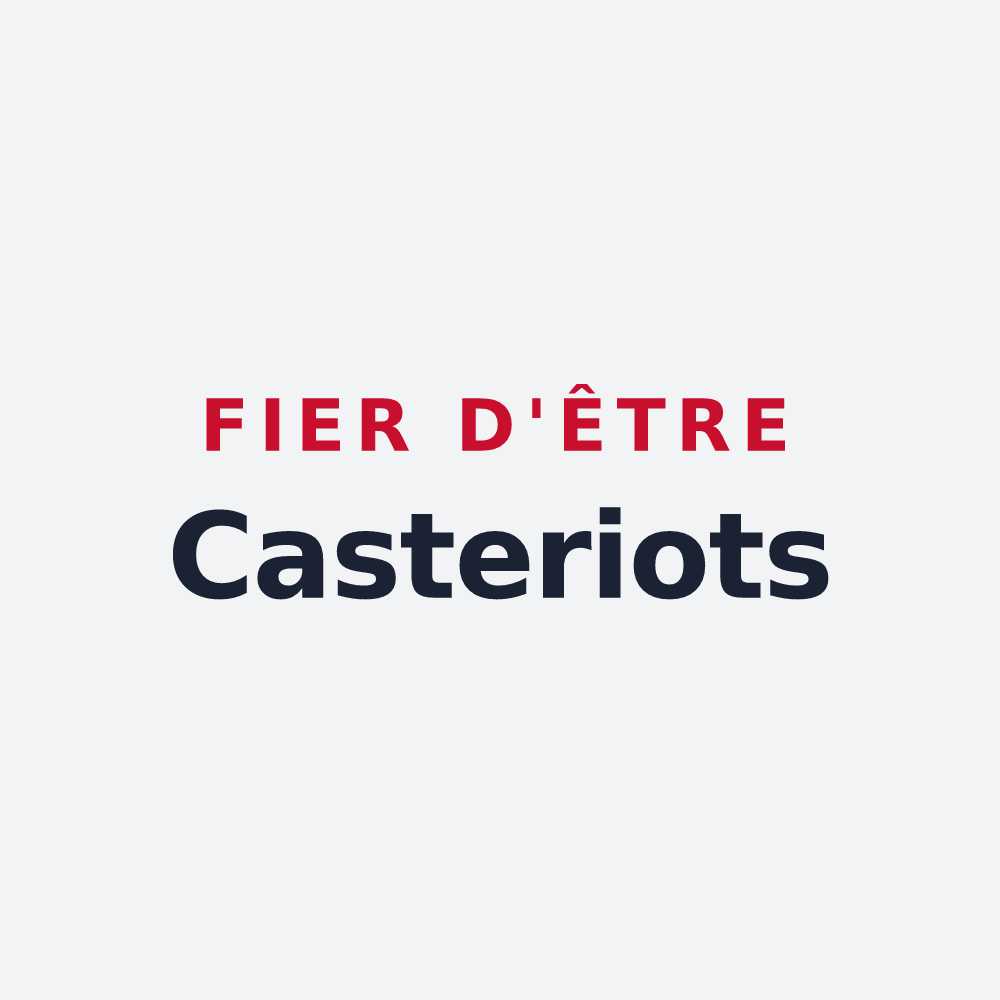 Poster « Fier d'être Casteriots » — design pour Castets et Castillon