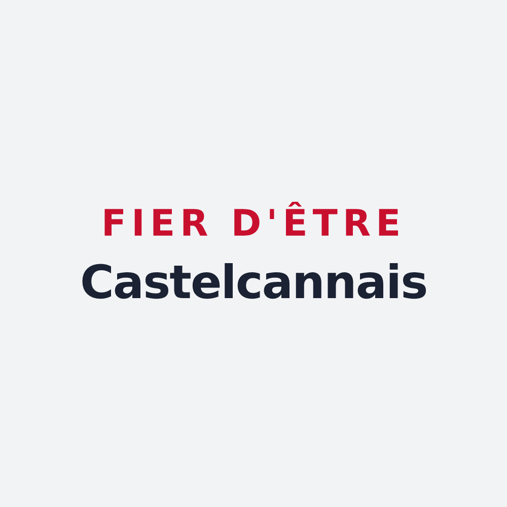 Poster « Fier d'être Castelcannais » — design pour Castex-d'Armagnac