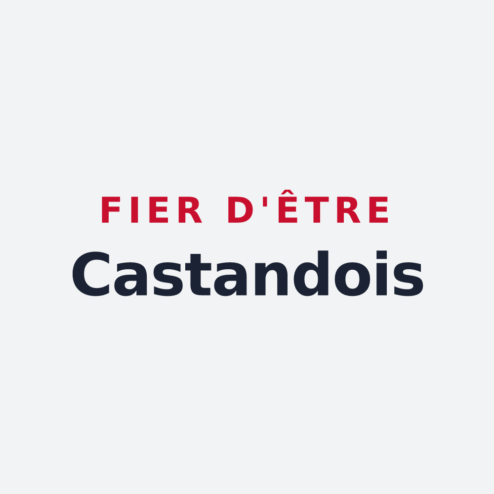 Poster « Fier d'être Castandois » — design pour Casties-Labrande