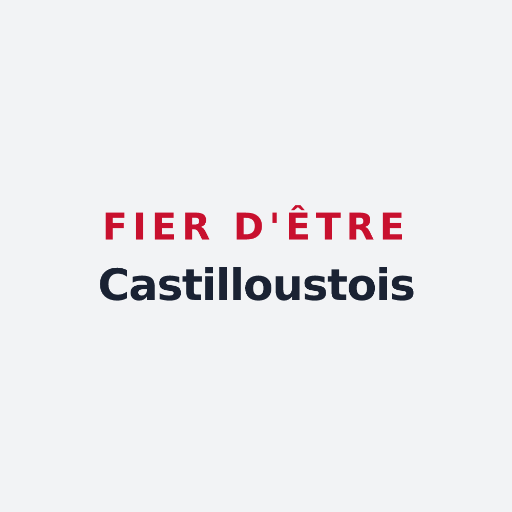 Poster « Fier d'être Castilloustois » — design pour Castillon-de-Larboust