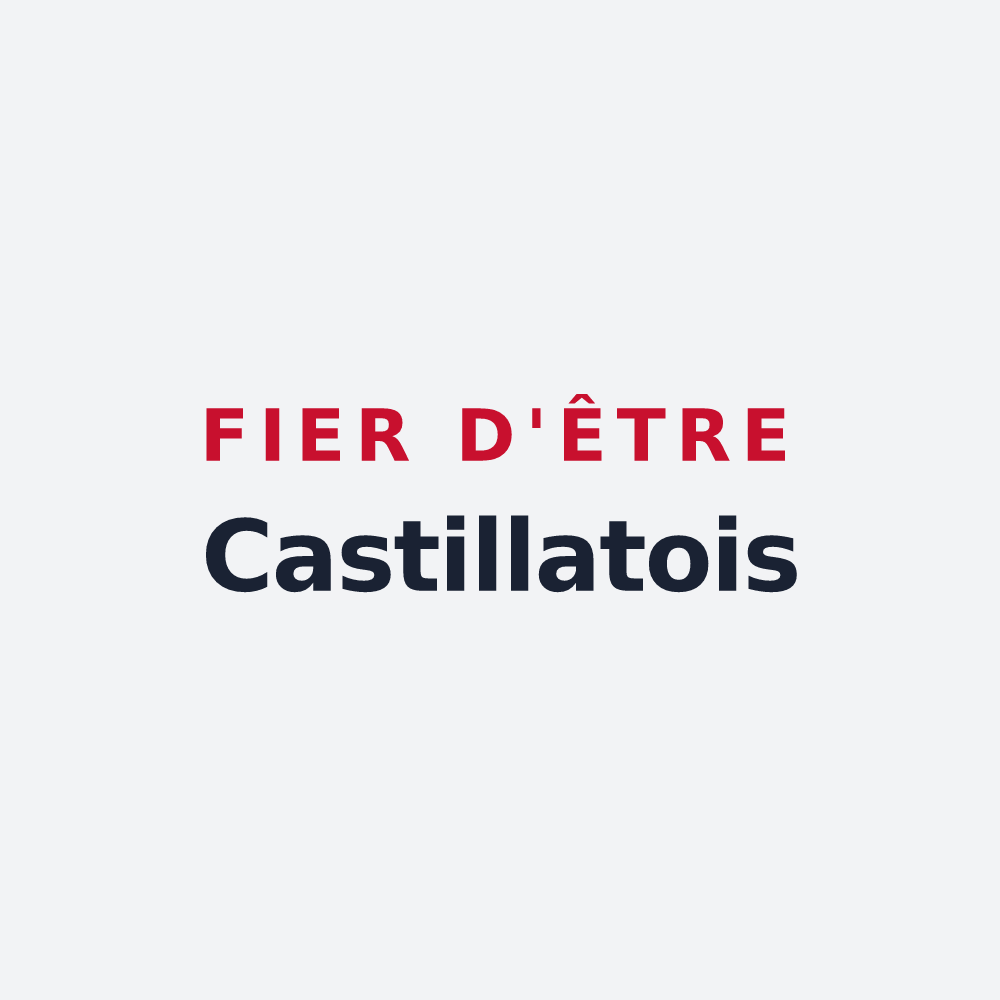 Poster « Fier d'être Castillatois » — design pour Castillon-Debats