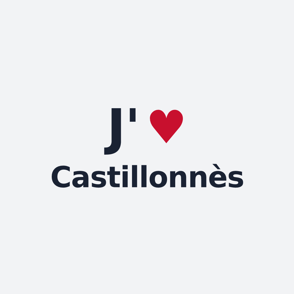 Poster personnalisé Castillonnès — design J'aime Castillonnès