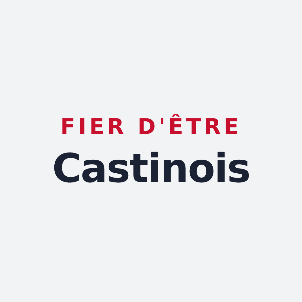 Poster « Fier d'être Castinois » — design pour Castin