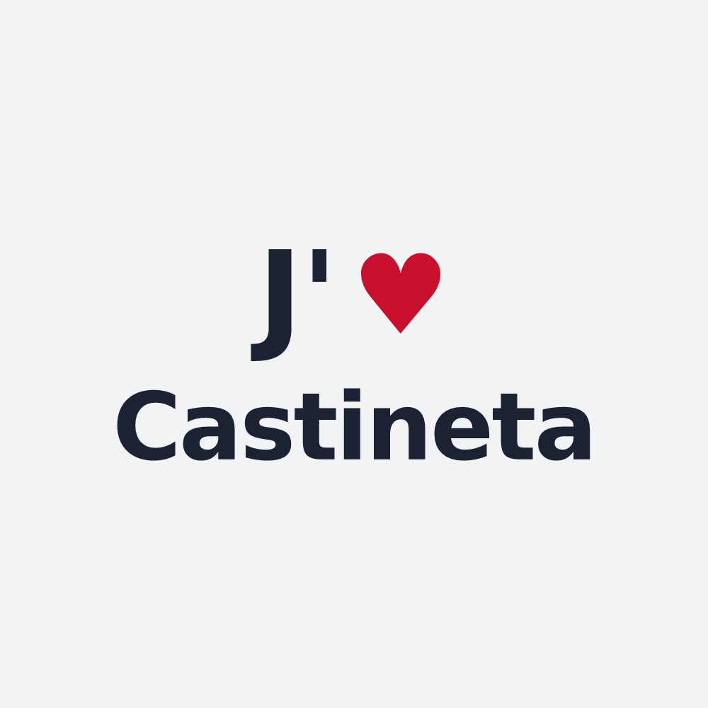 Poster personnalisé Castineta — design J'aime Castineta