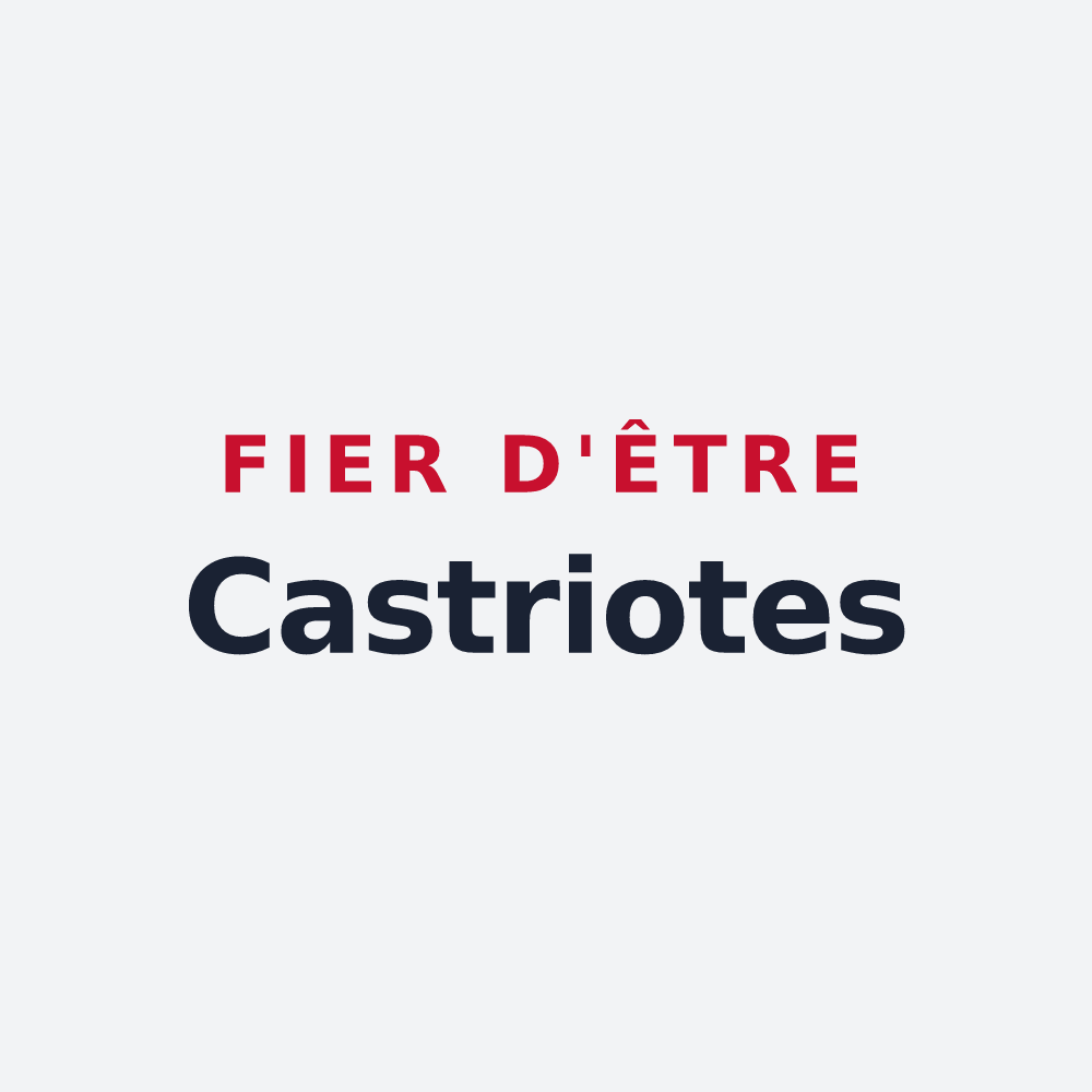Poster « Fier d'être Castriotes » — design pour Castries