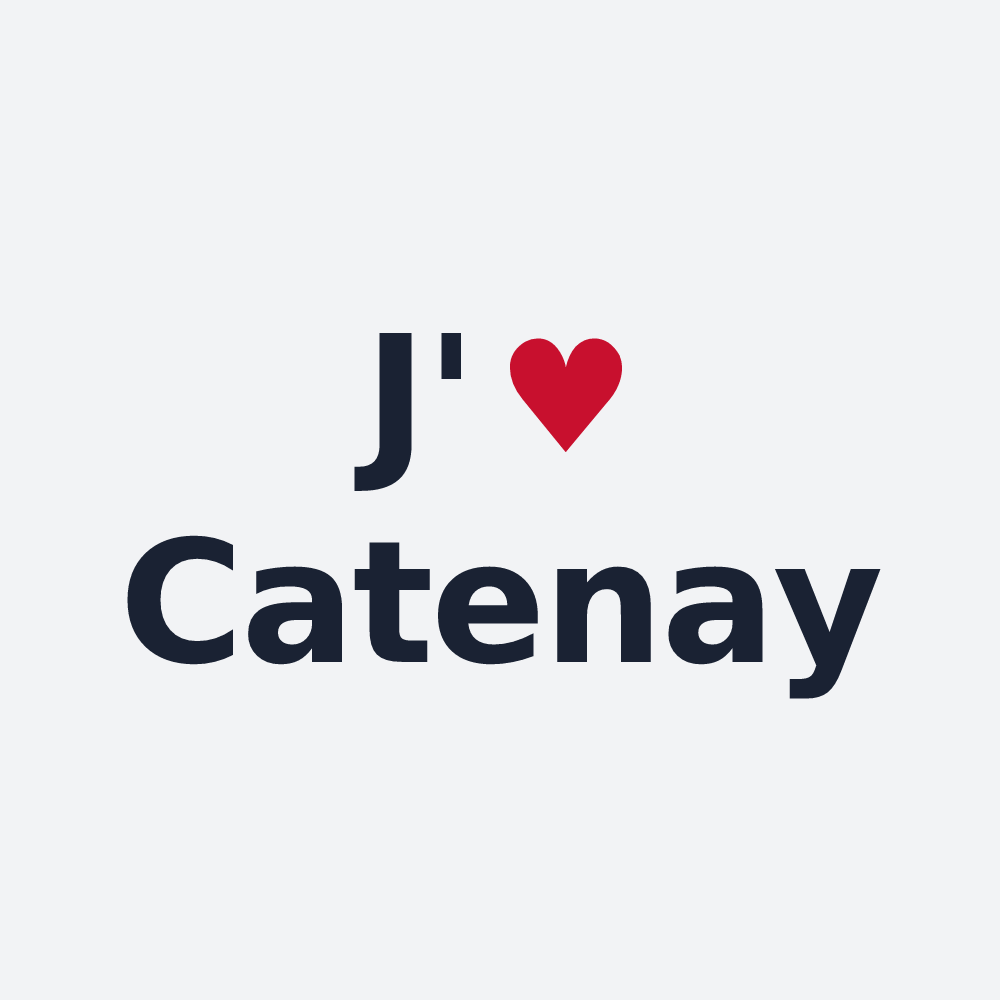 Poster personnalisé Catenay — design J'aime Catenay