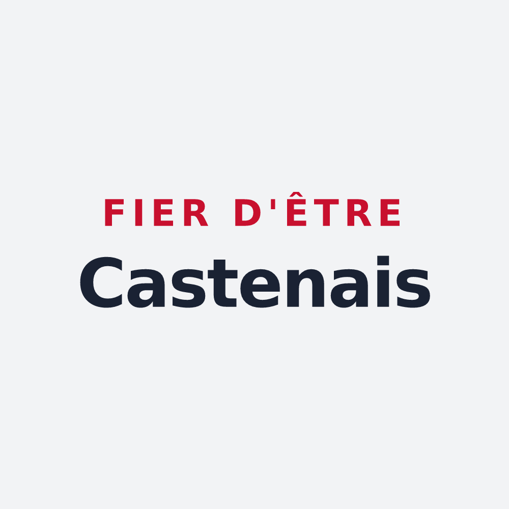 Poster « Fier d'être Castenais » — design pour Catenay