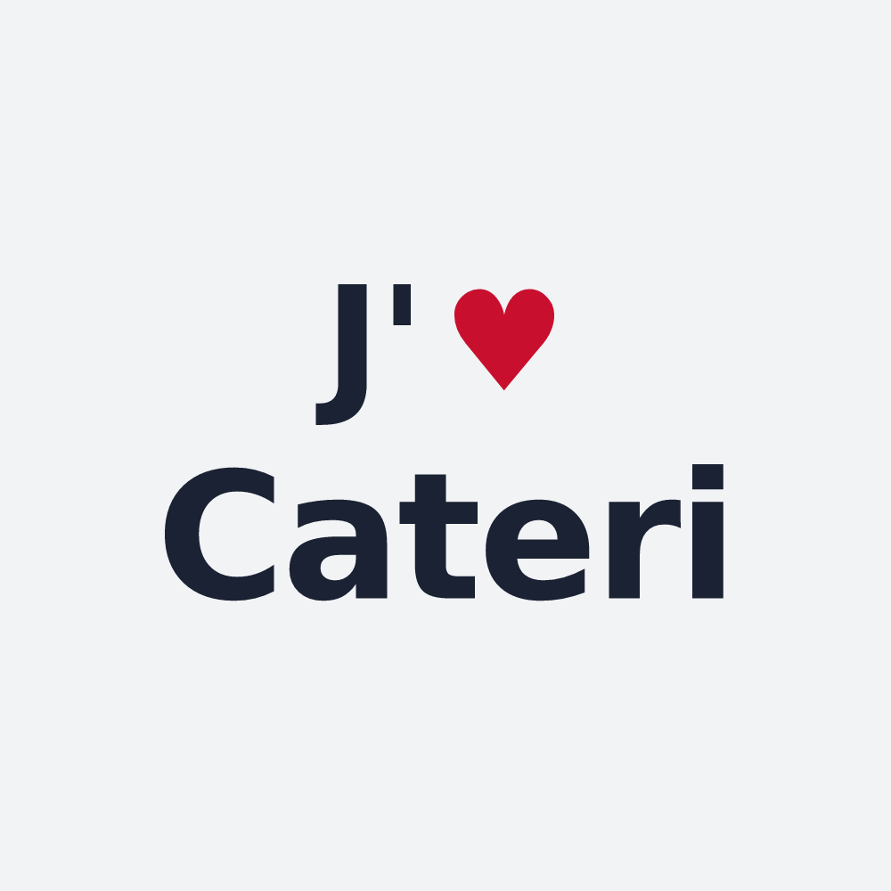 Poster personnalisé Cateri — design J'aime Cateri