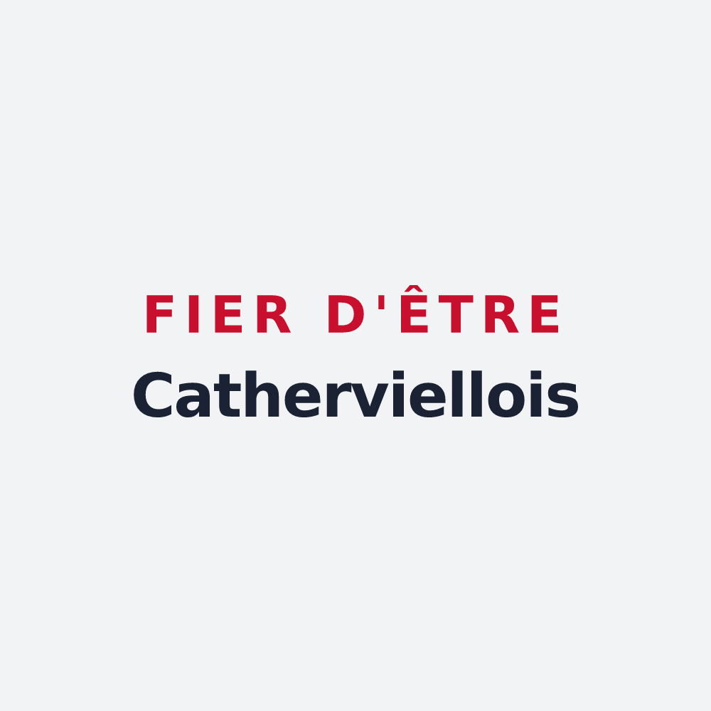 Poster « Fier d'être Catherviellois » — design pour Cathervielle