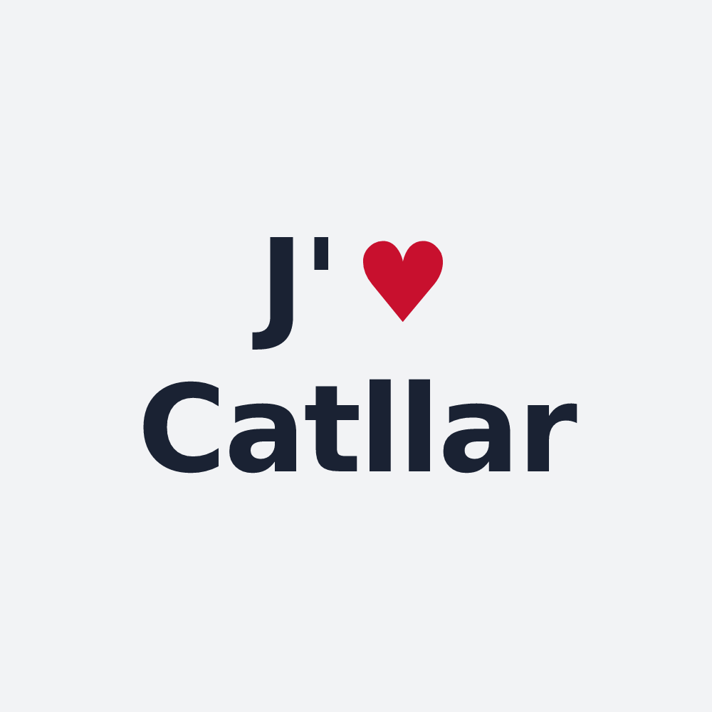 Poster personnalisé Catllar — design J'aime Catllar