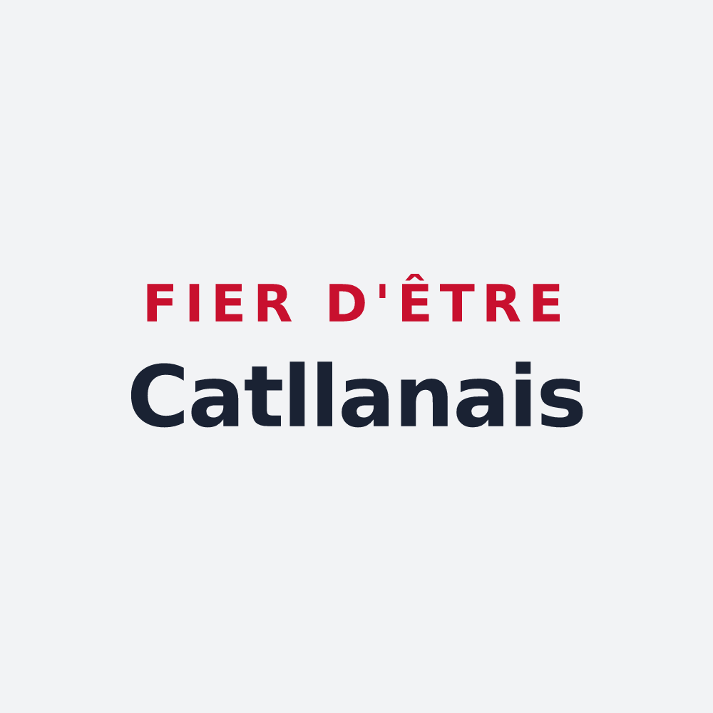 Poster « Fier d'être Catllanais » — design pour Catllar