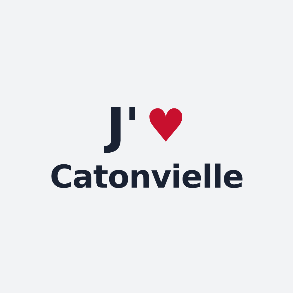 Poster personnalisé Catonvielle — design J'aime Catonvielle