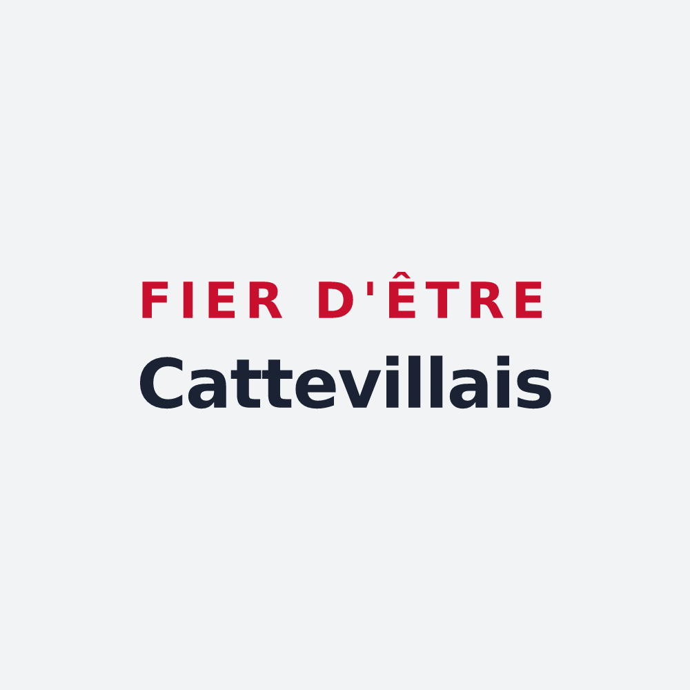 Poster « Fier d'être Cattevillais » — design pour Catteville