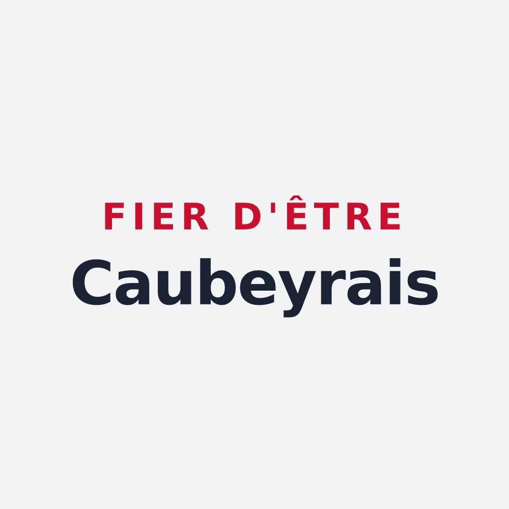 Poster « Fier d'être Caubeyrais » — design pour Caubeyres