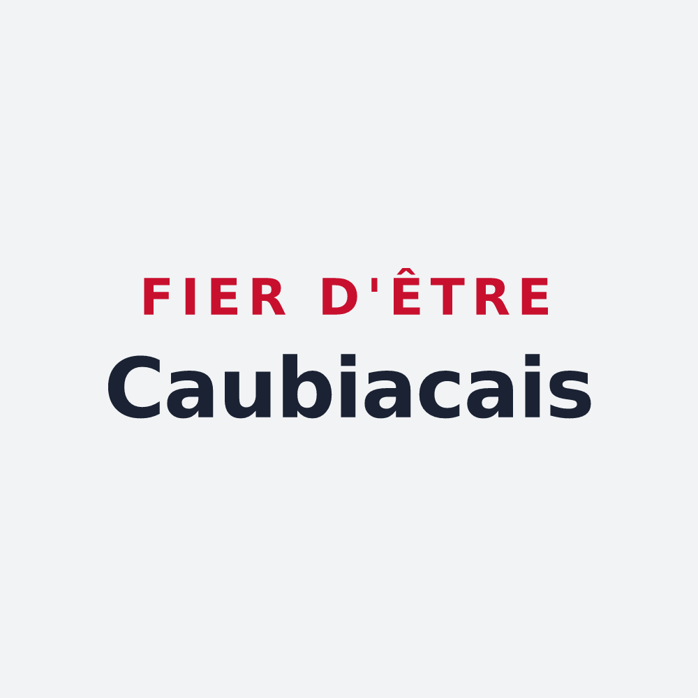 Poster « Fier d'être Caubiacais » — design pour Caubiac