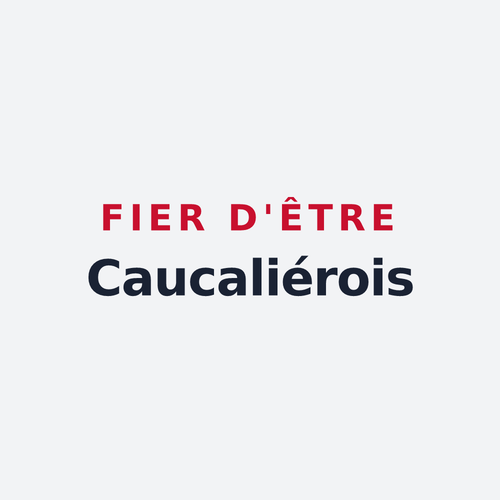 Poster « Fier d'être Caucaliérois » — design pour Caucalières