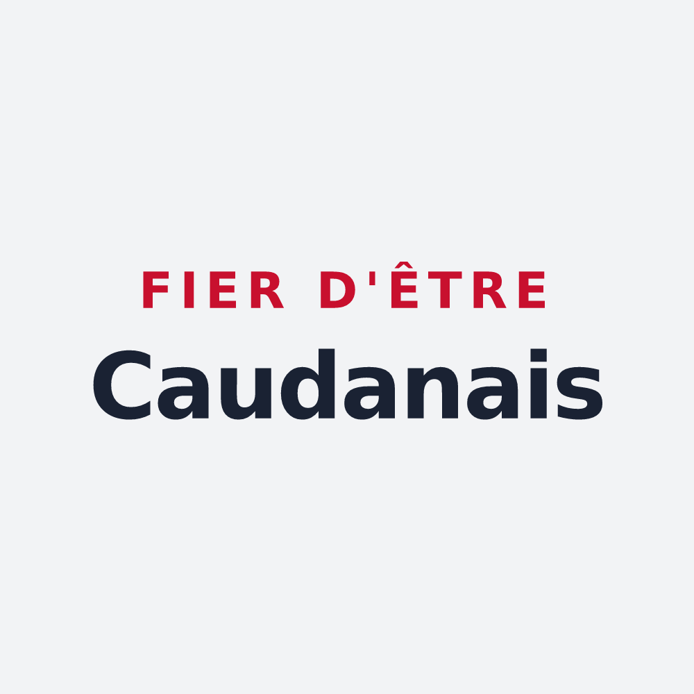 Poster « Fier d'être Caudanais » — design pour Caudan