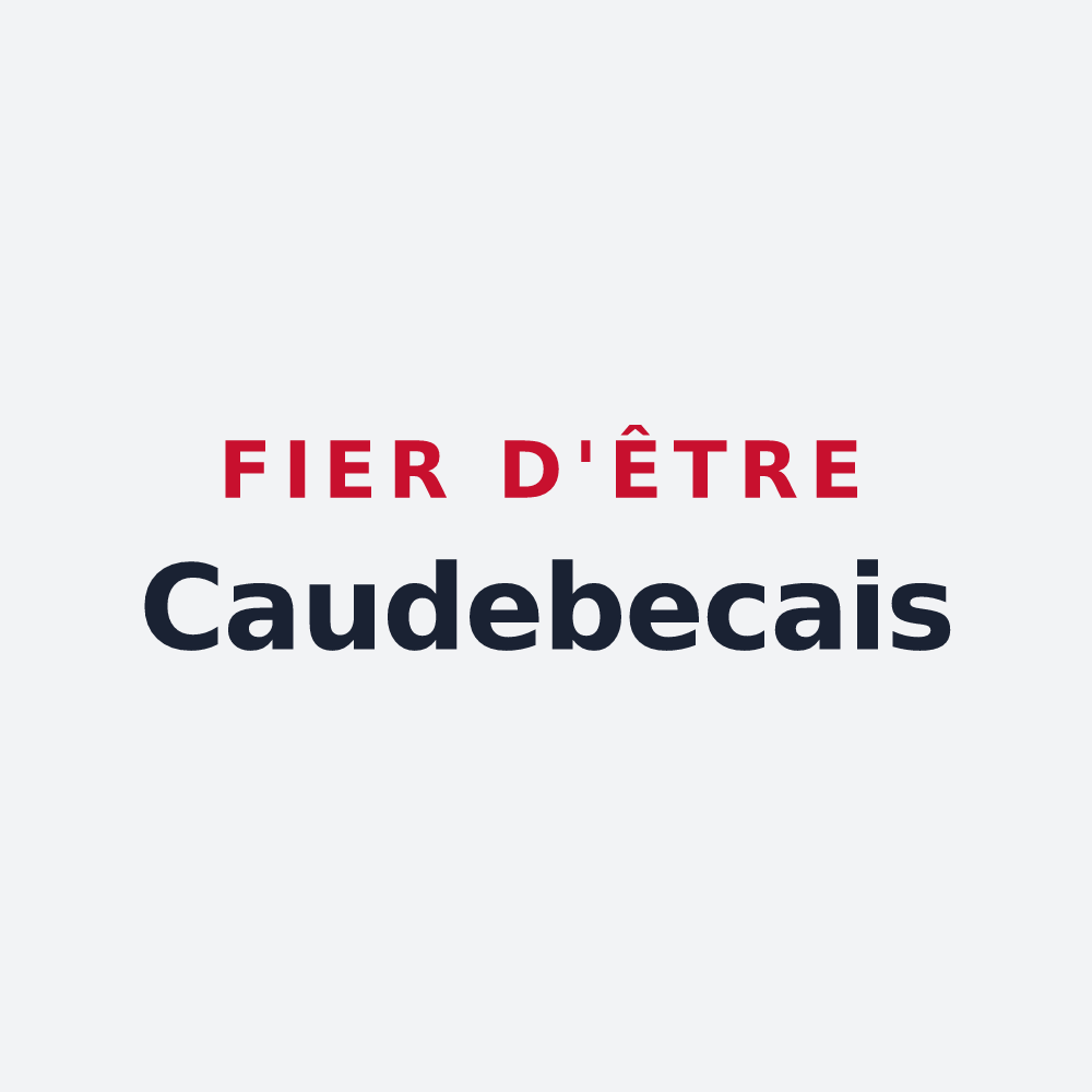 Poster « Fier d'être Caudebecais » — design pour Caudebec-lès-Elbeuf