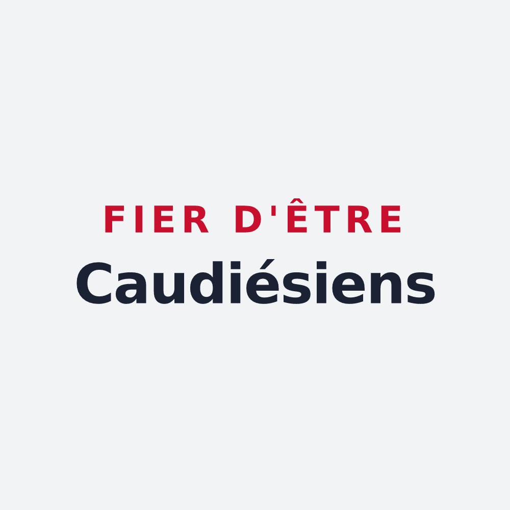 Poster « Fier d'être Caudiésiens » — design pour Caudiès-de-Fenouillèdes
