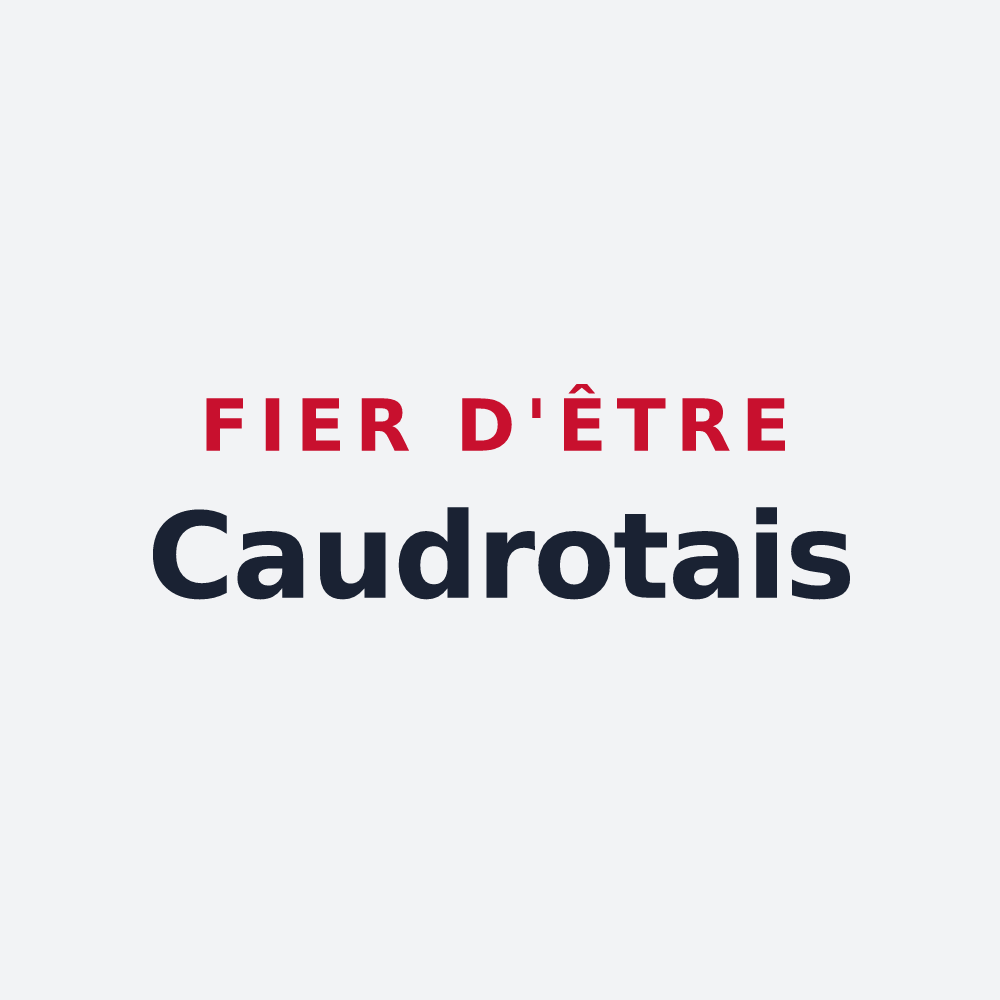 Poster « Fier d'être Caudrotais » — design pour Caudrot