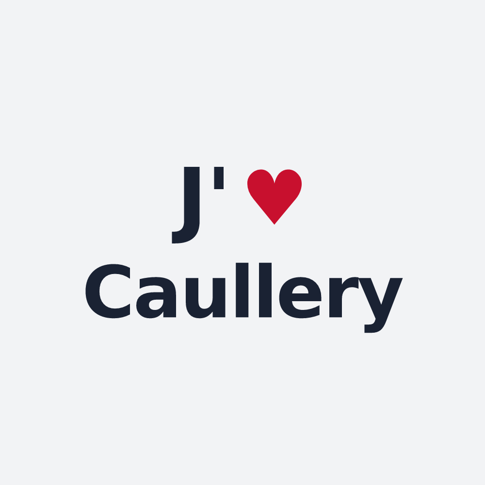 Poster personnalisé Caullery — design J'aime Caullery
